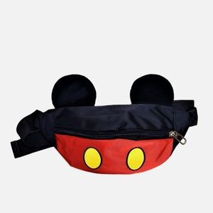 Red Mickey-Inspired Waist Bag with Ears